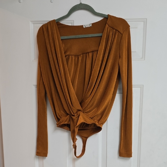 Turnt Bodysuit in Honey Ginger Free People - Picture 2 of 13
